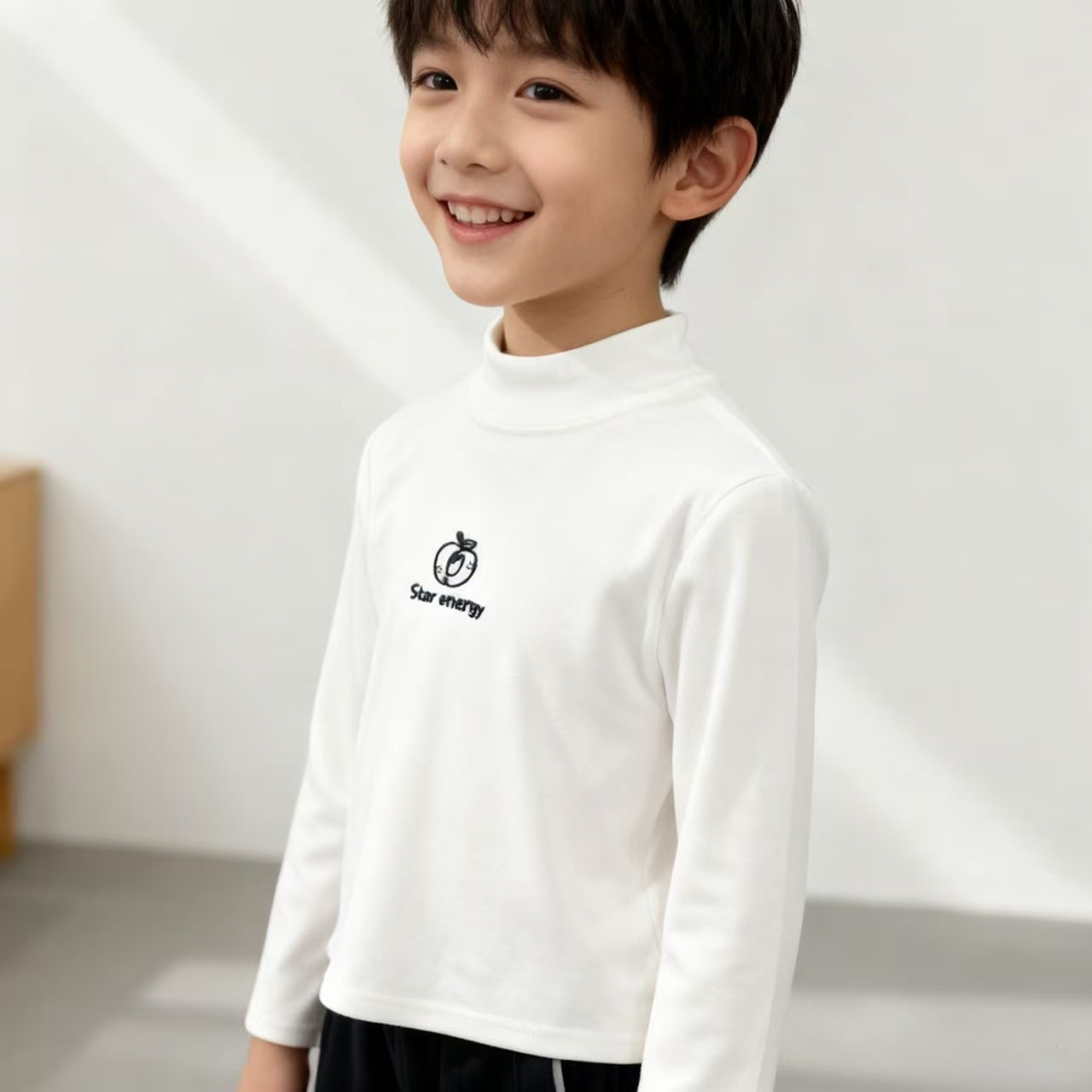 F01139男童秋冬季德绒打底衫2025年冬男孩新款韩版男童装上衣洋气