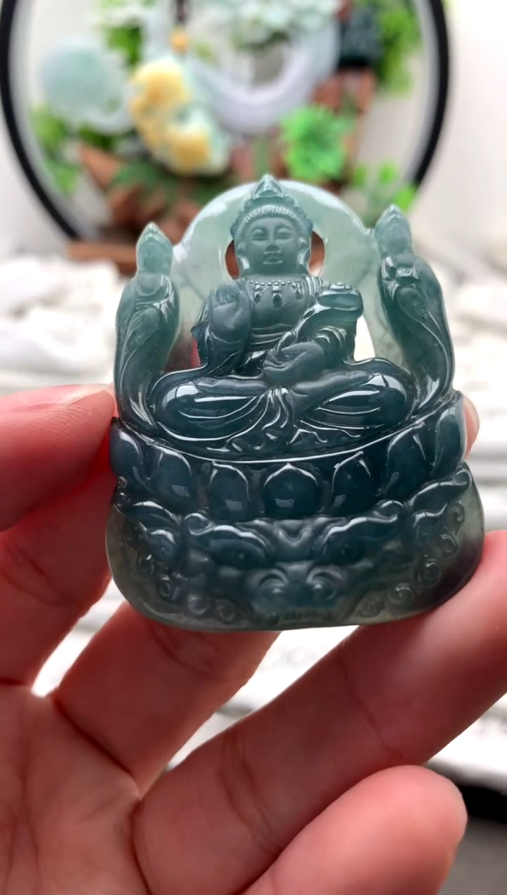 【闪购商品】翡翠颈饰未镶嵌观音