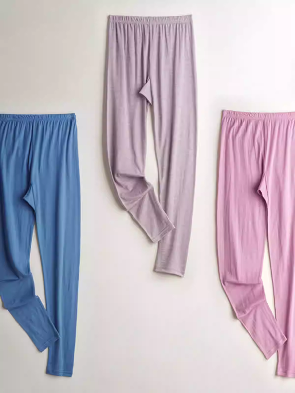 100%超细羊毛保暖女士秋裤高弹松紧腰舒适睡裤秋冬不勒修身打底裤