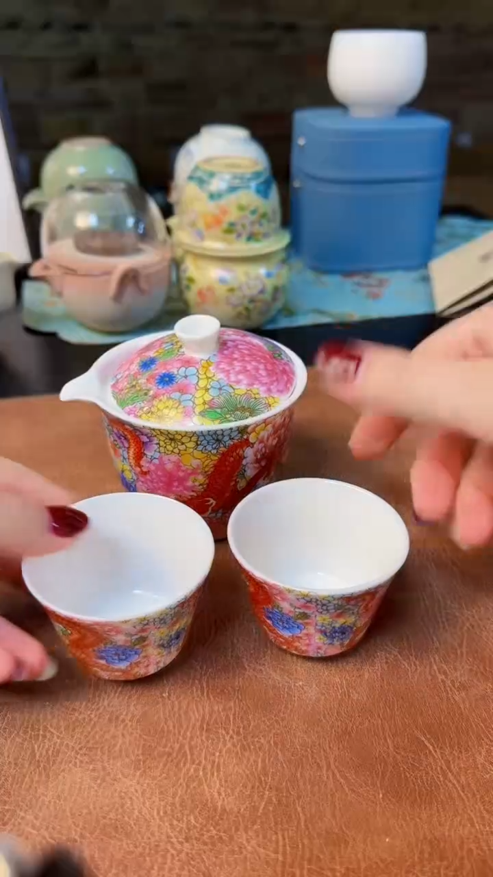 【闪购商品】杯旅行快客茶具，黄龙玉汝，德化羊脂玉瓷