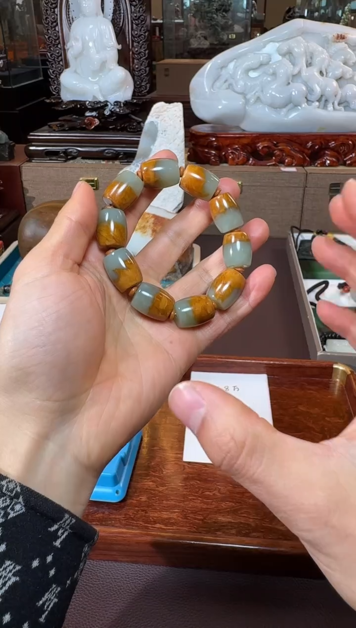 未镶嵌手链和田玉手串