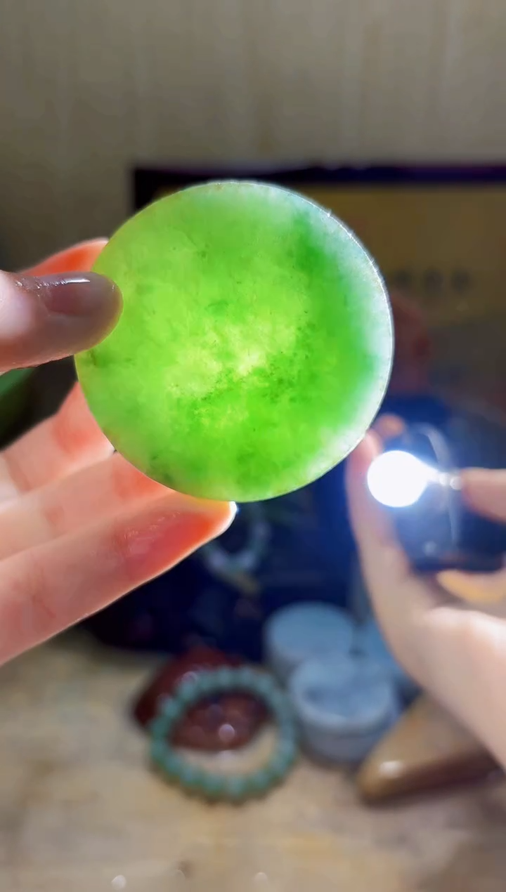未镶嵌挂件翡翠A货小璀3919