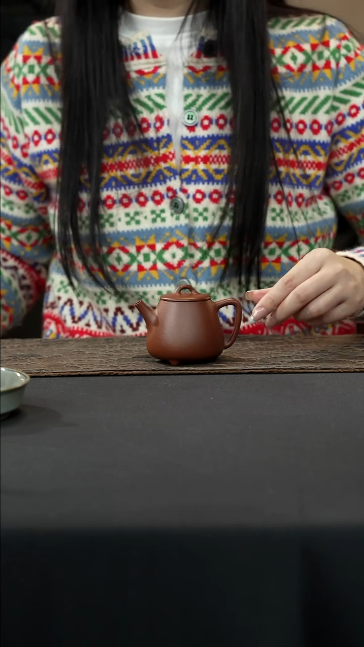 【闪购商品】紫砂茶壶底槽清高石瓢150cc