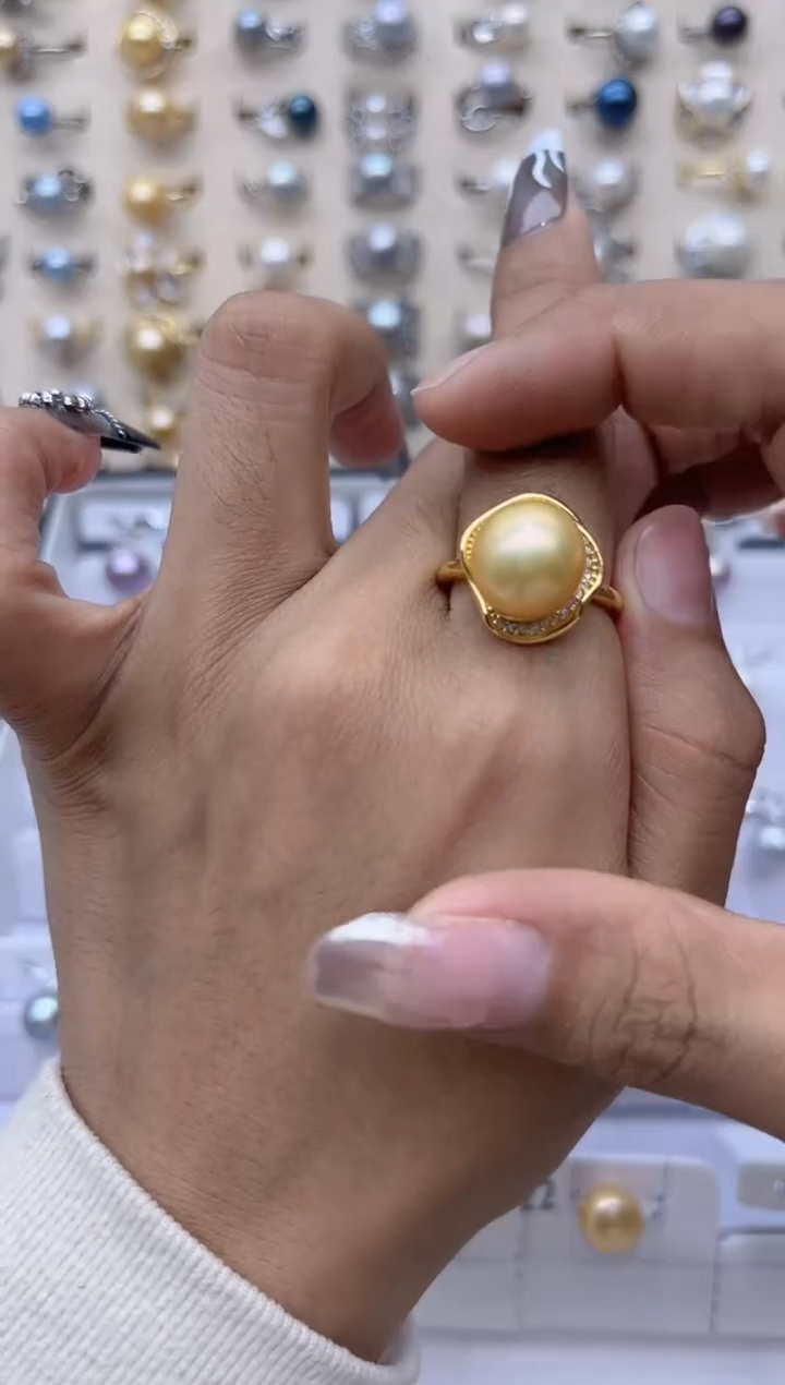 【闪购商品】淡水珍珠戒指合金61