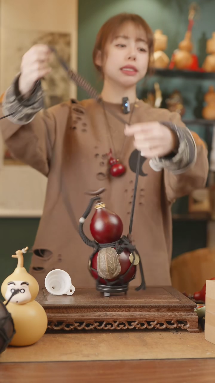 【闪购商品】218号精品天然大漆工艺防渗内胆酒葫芦~