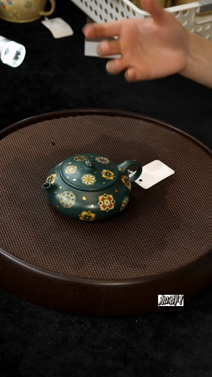 茶壶紫砂TY8110265绿泥寒江150c