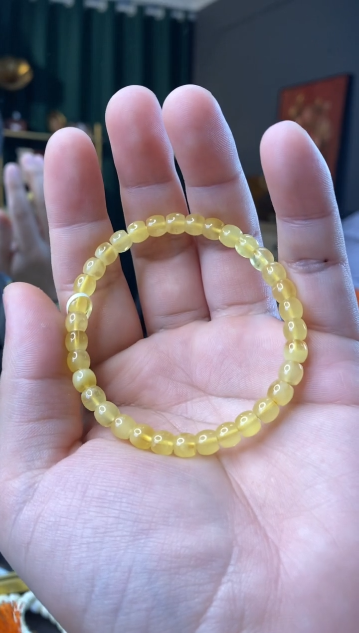 【闪购商品】琥珀手串未镶嵌6mm直切微瑕
