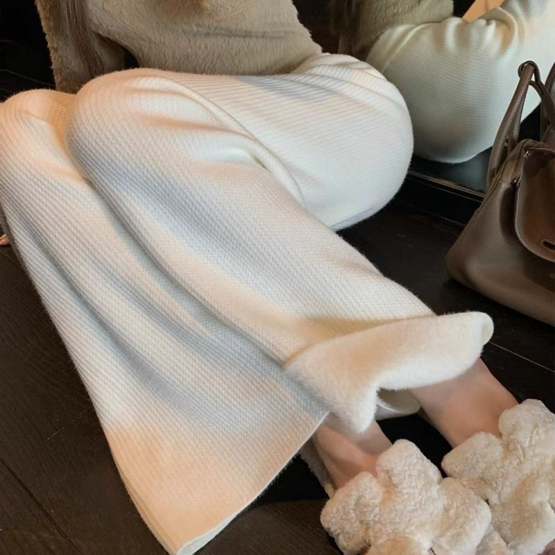 【妮妮专属】高腰阔腿裤早春新款休闲裤4QKDD7381