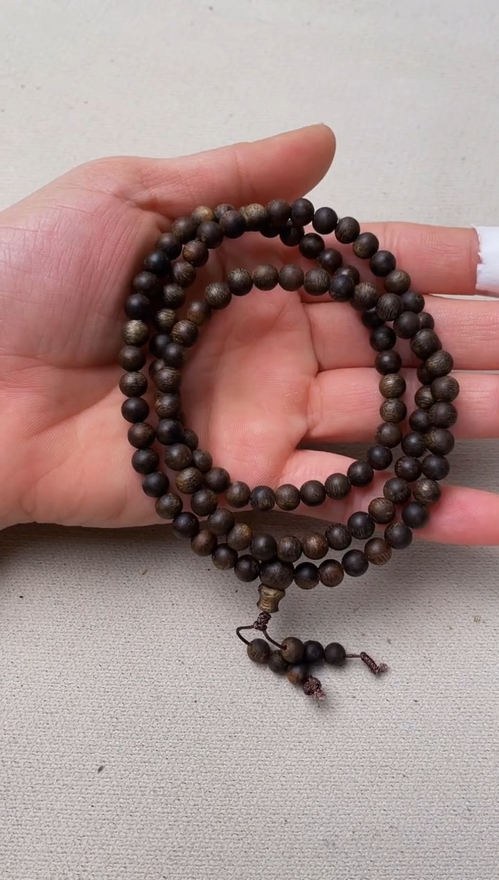 【闪购商品】沉香手串张勺子圆珠沉水卡6+保15克+