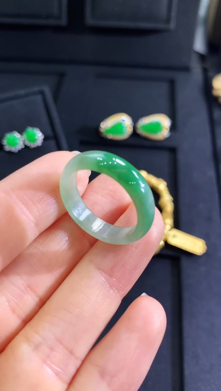 【闪购商品】翡翠戒指未镶嵌戒指19.5