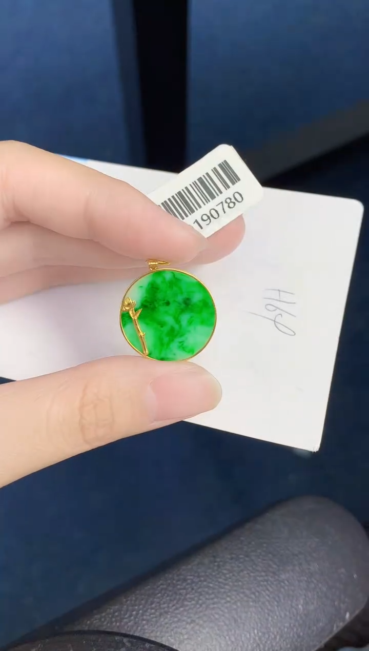 【闪购商品】翡翠颈饰18K金镶嵌000000000