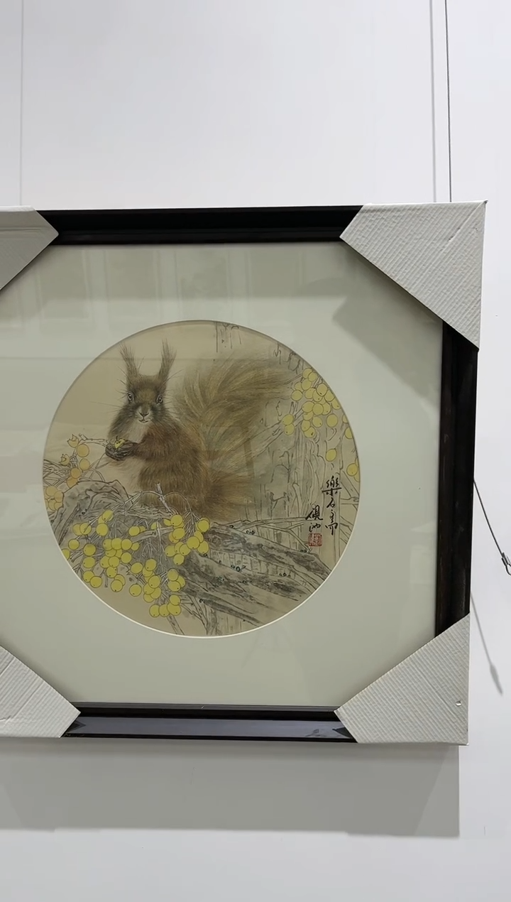 【闪购商品】绘画刘伟-1平尺-带框-动物