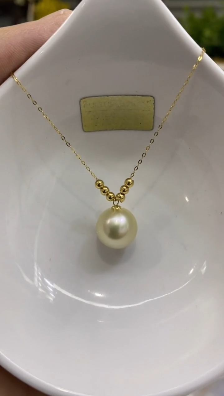 【闪购商品】海水珍珠BG18K金镶嵌珍珠项链@@v1332