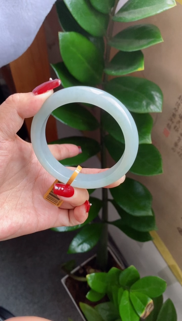 【闪购商品】翡翠手镯未镶嵌（老坑冰胶蓝绿）12号