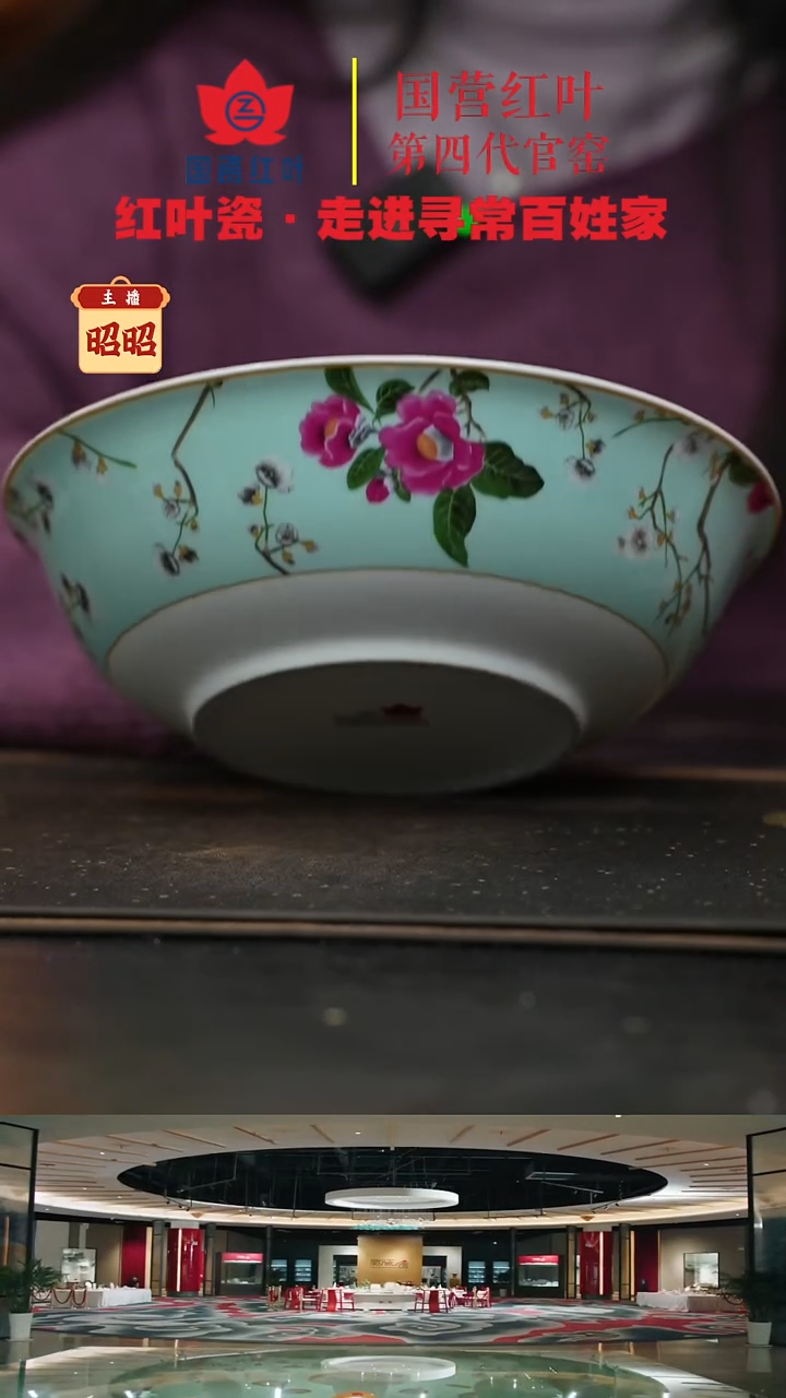 陶瓷1个微瑕春意盎然9英寸斗碗