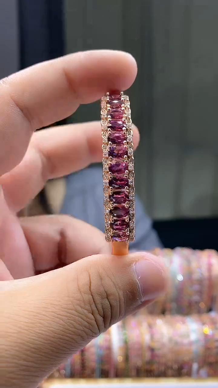 【闪购商品】碧玺手镯银S925镶嵌534354354354354