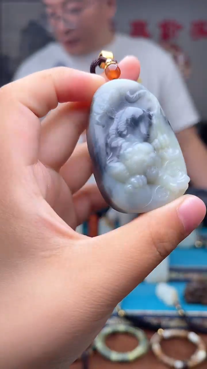 和田玉未镶嵌挂件1