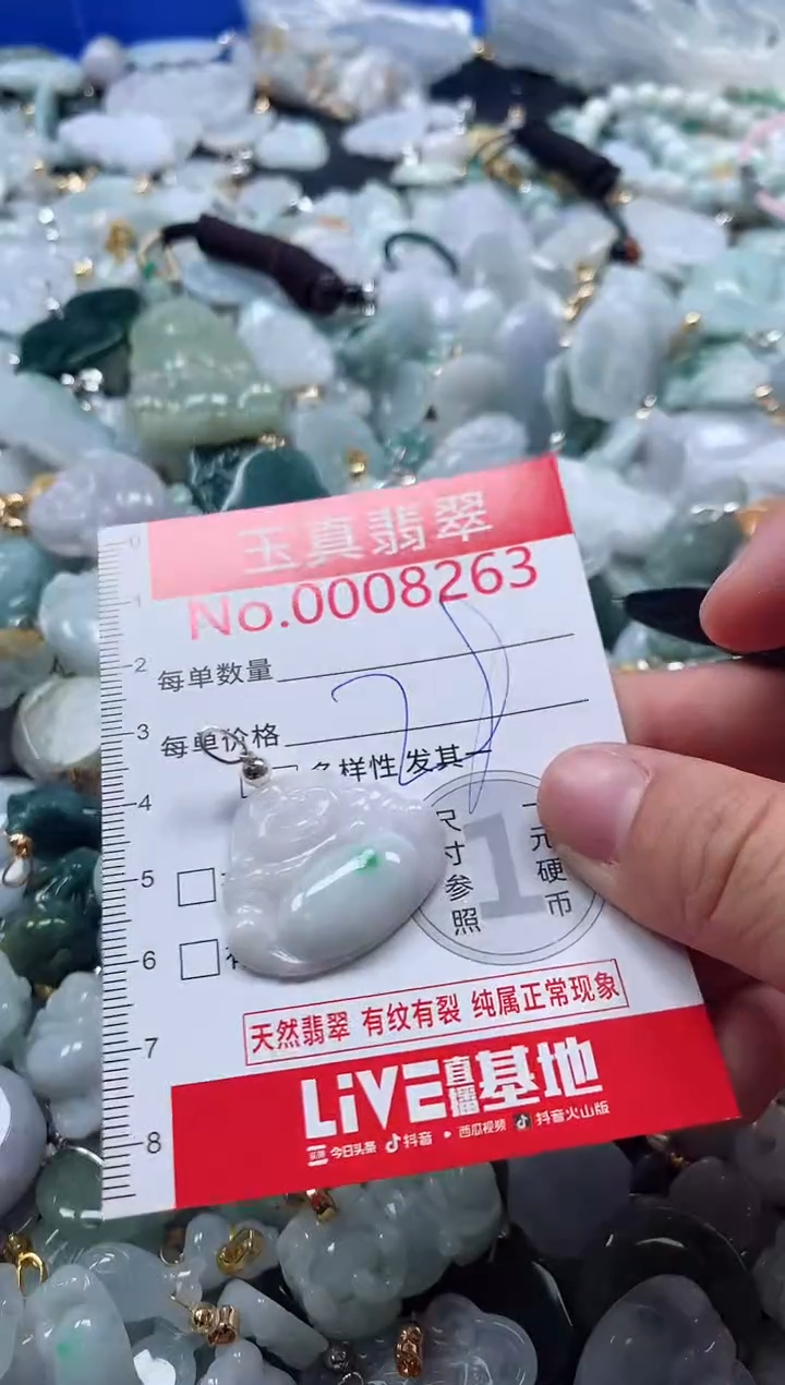 吊坠(不含链)未镶嵌翡翠8263