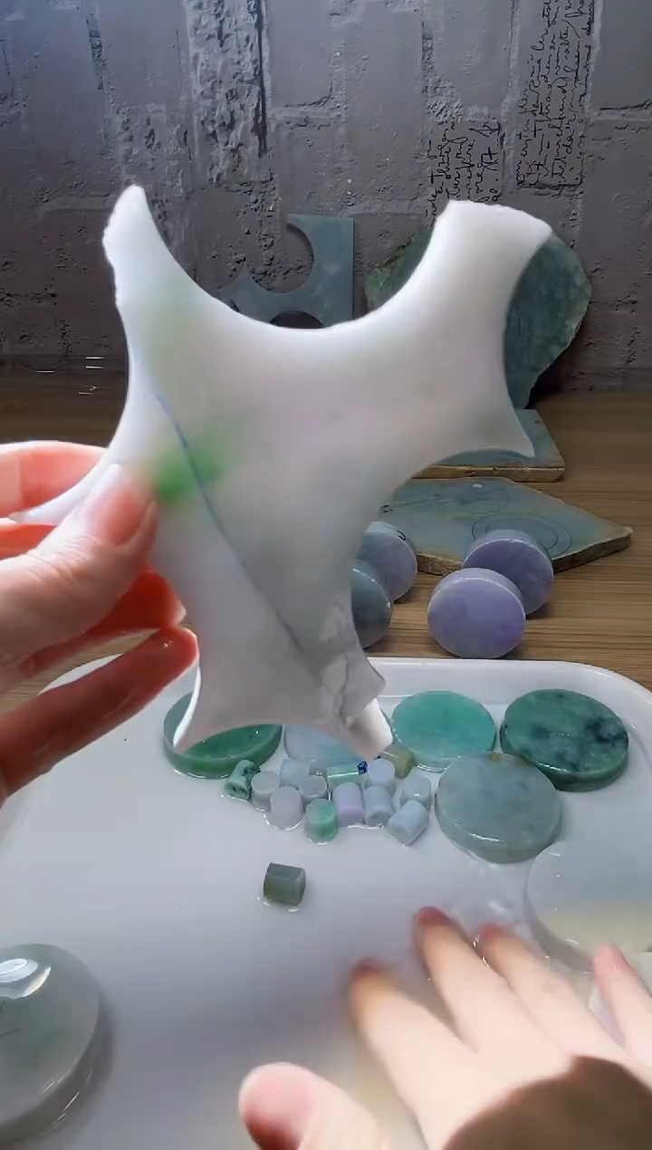 裸石翡翠天然翡翠A货石 南 668