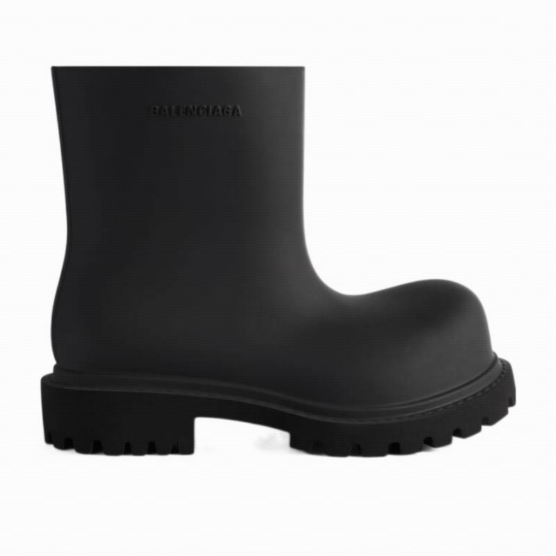 全新未使用 Balenciaga/巴黎世家 圆头徽标短筒靴子/38