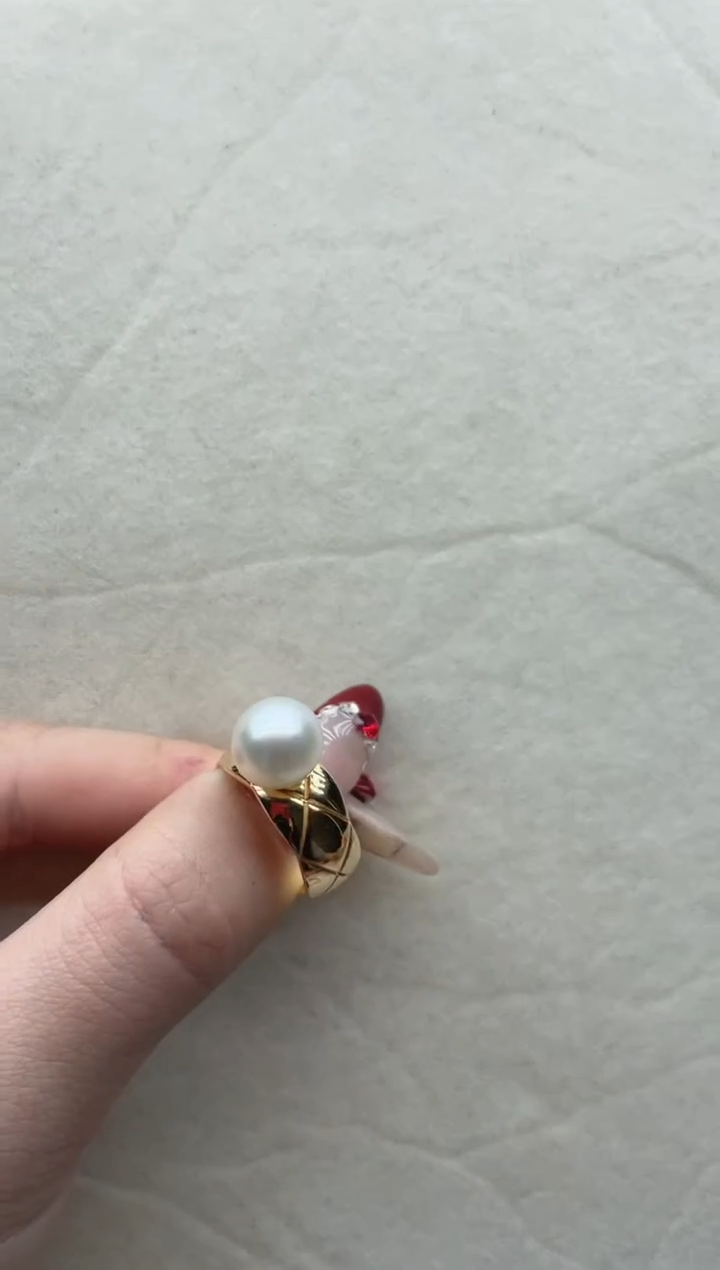 【闪购商品】海水珍珠戒指银S925镶嵌A93