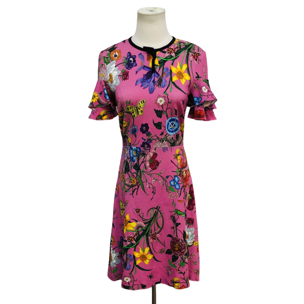 妃鱼/古驰/桑蚕丝/连衣裙/95新/z零一三零