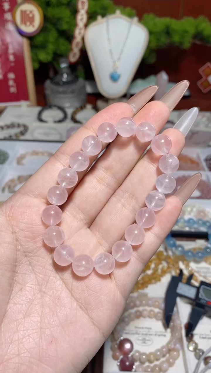 【闪购商品】水晶手串未镶嵌粉晶