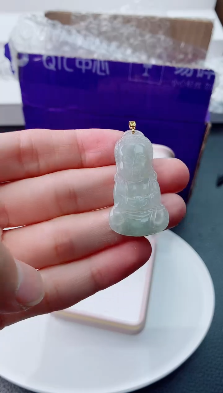 【闪购商品】翡翠颈饰18K金镶嵌           