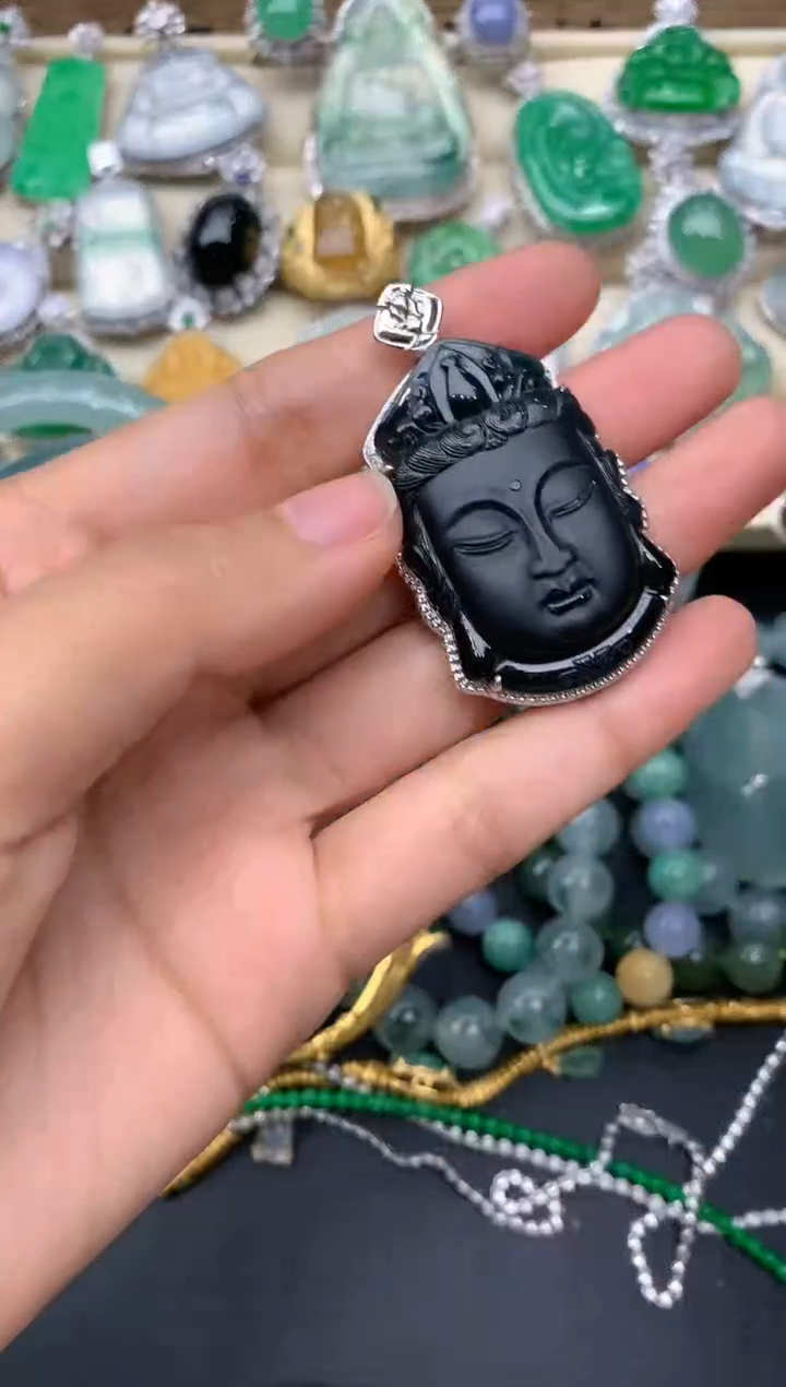 【闪购商品】翡翠颈饰18K金镶嵌341-中国好珍宝