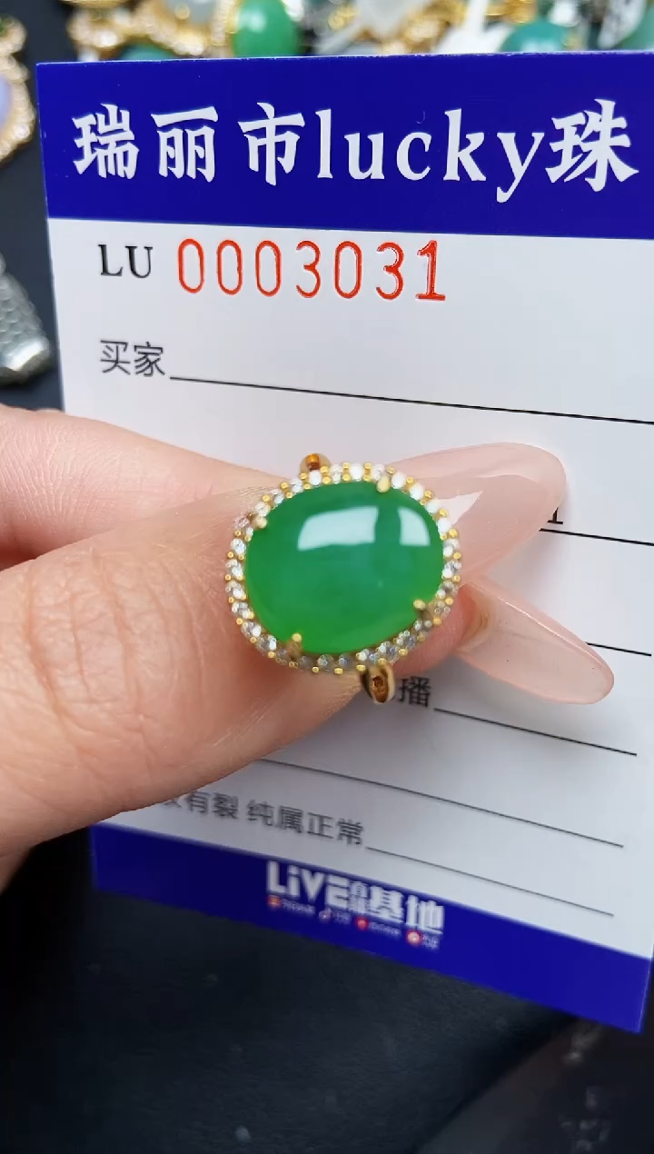 【闪购商品】翡翠颈饰银S925镶嵌3031