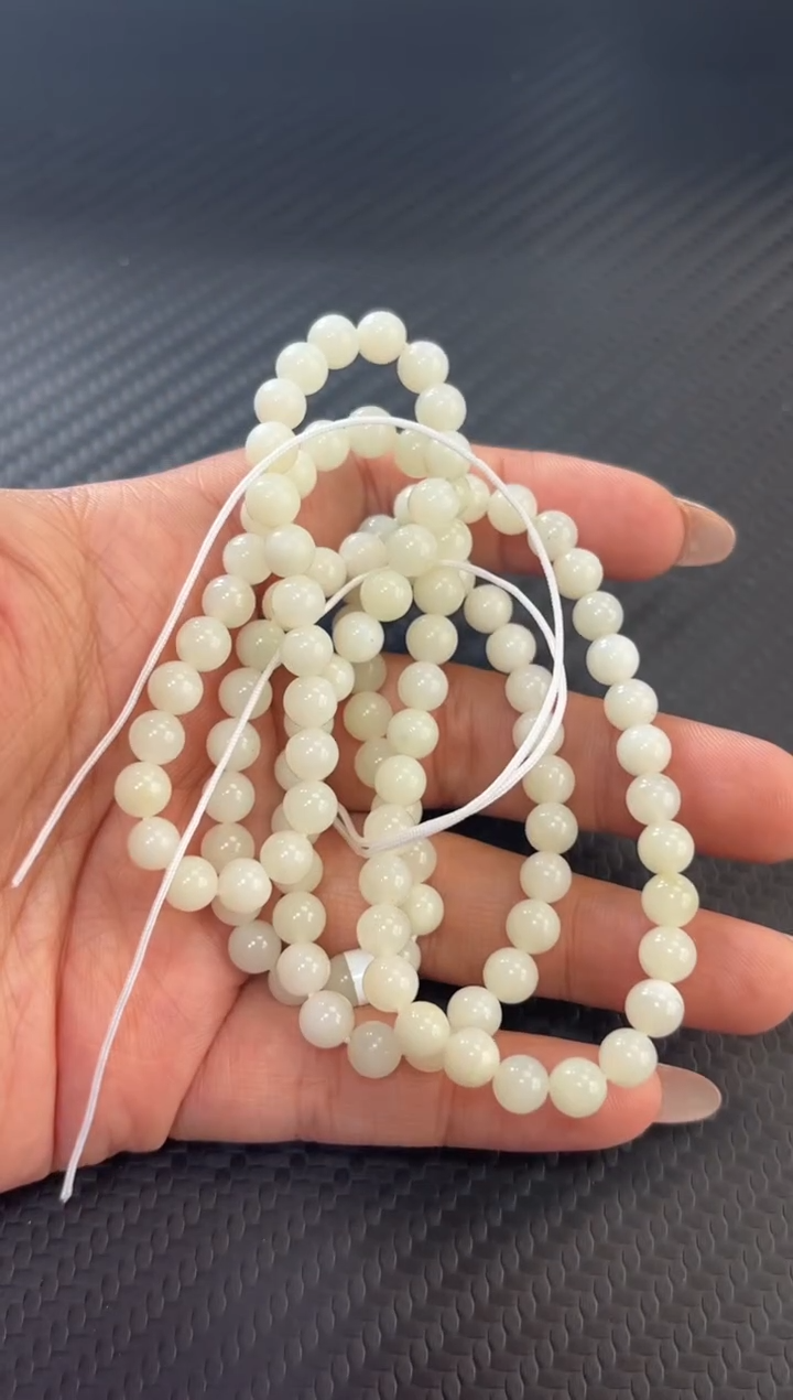 和田玉未镶嵌项链且末微色差米达卡6长链mp