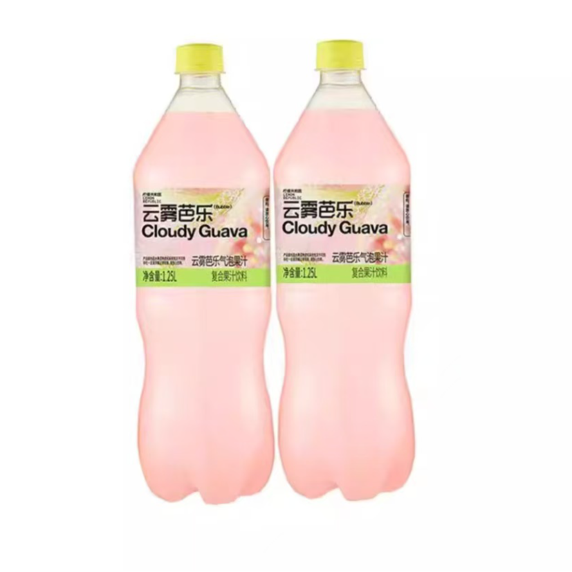 【气泡果汁】柠檬共和国云雾柠檬1.25L/柠檬共和国云雾芭乐1.25L/柠檬共和国云雾双色苹果1.25L（口味随机）