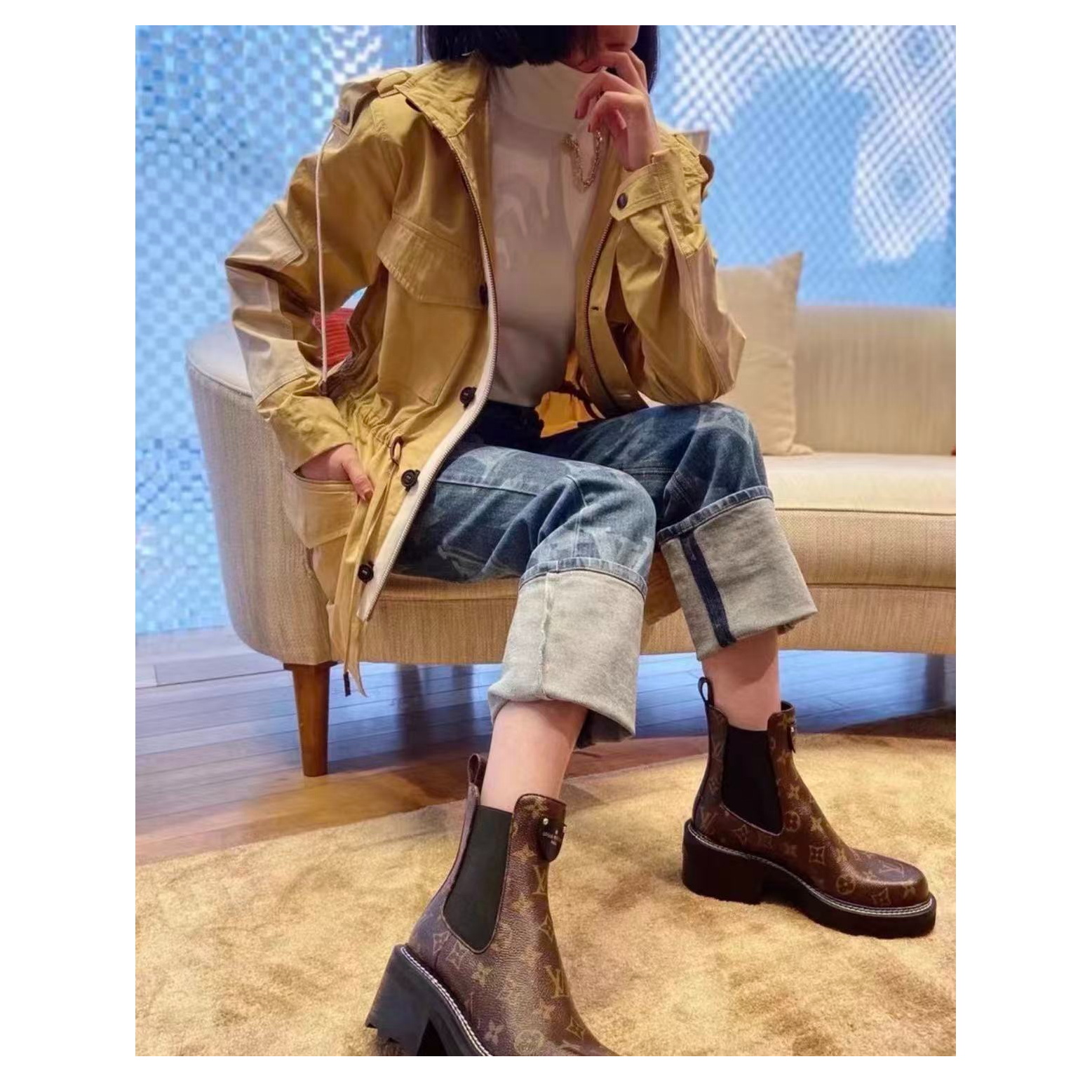 未使用 LouisVuitton/路易威登 双双臻选/yy00893/LV外套/34