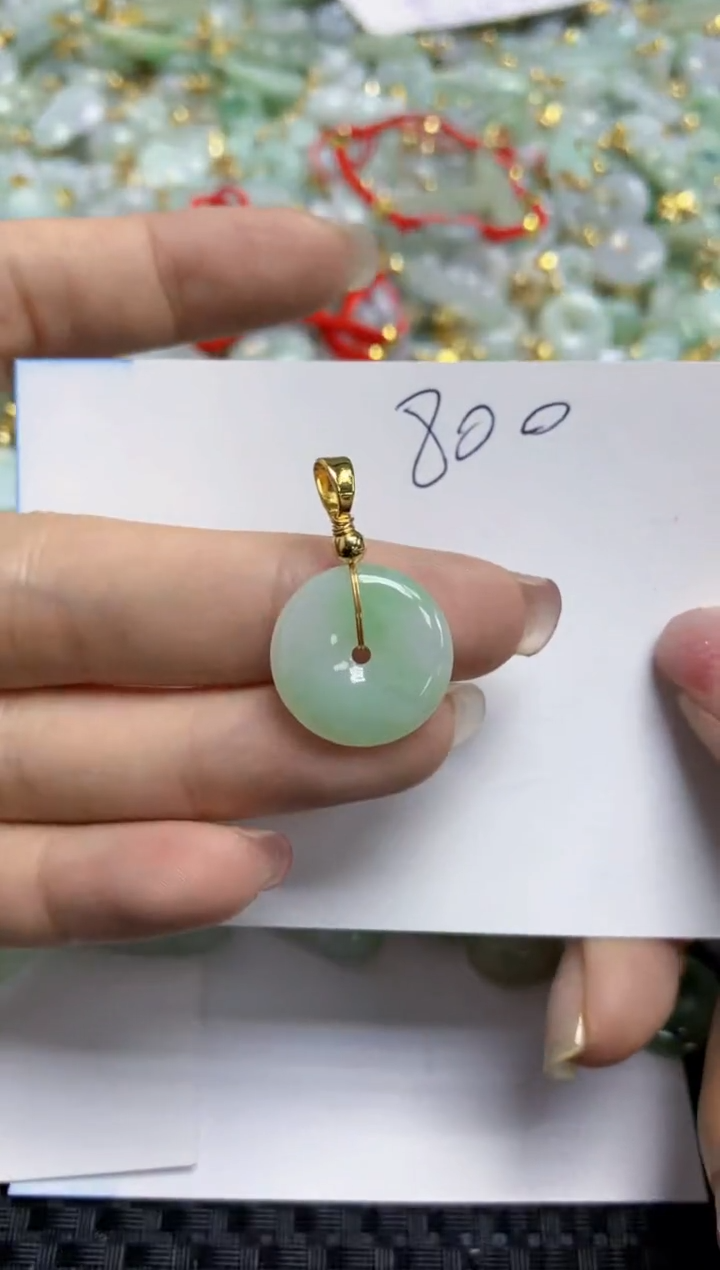 【闪购商品】翡翠颈饰合金   天然A货翡翠