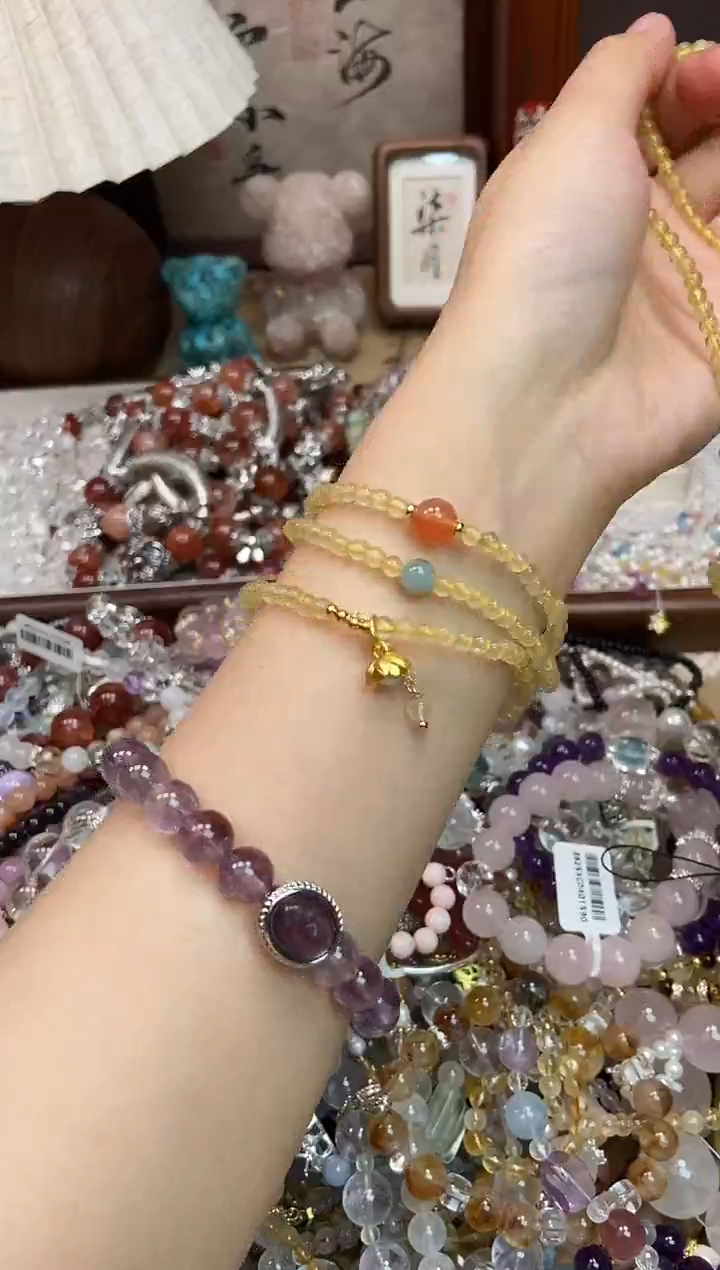 水晶手链未镶嵌344手串