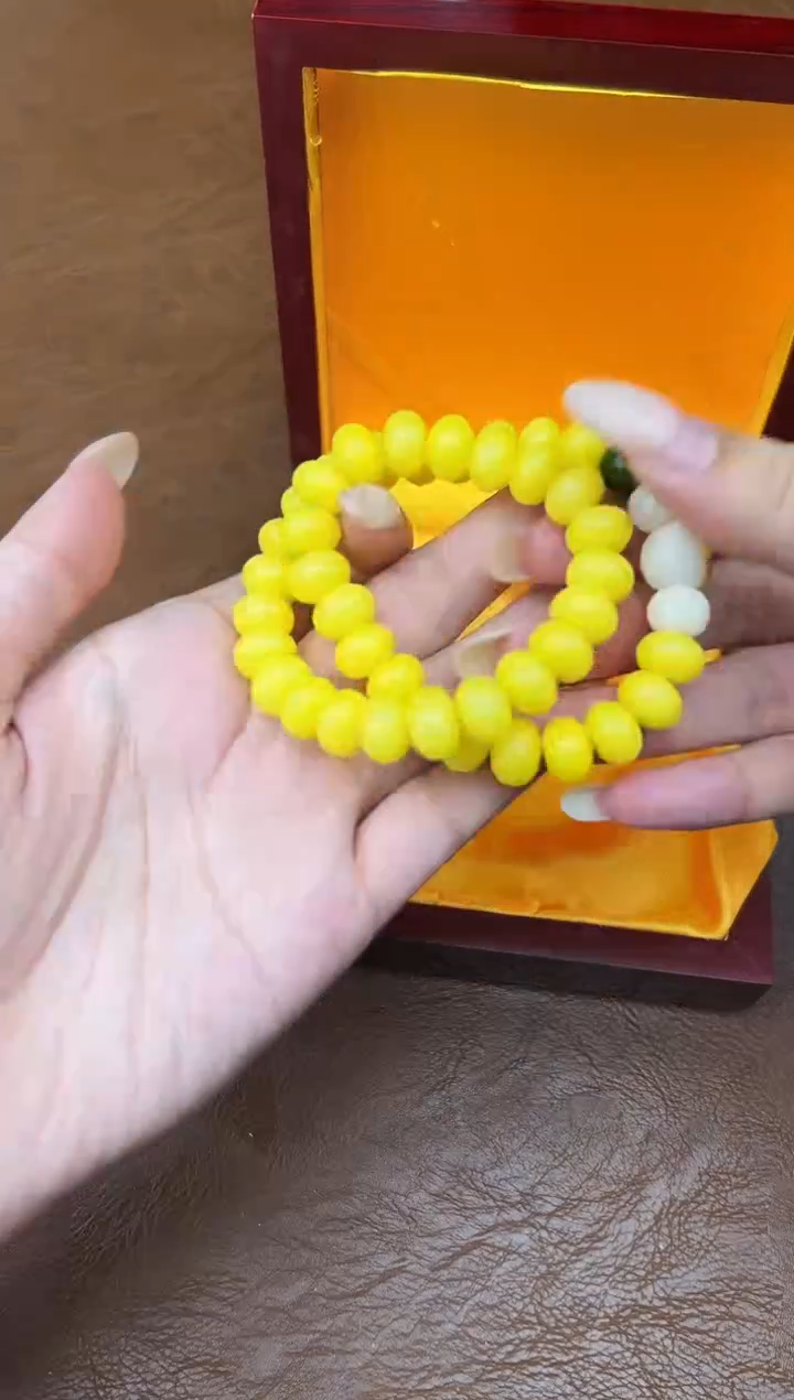 万家文玩阁黄玉菩提链接@@L007