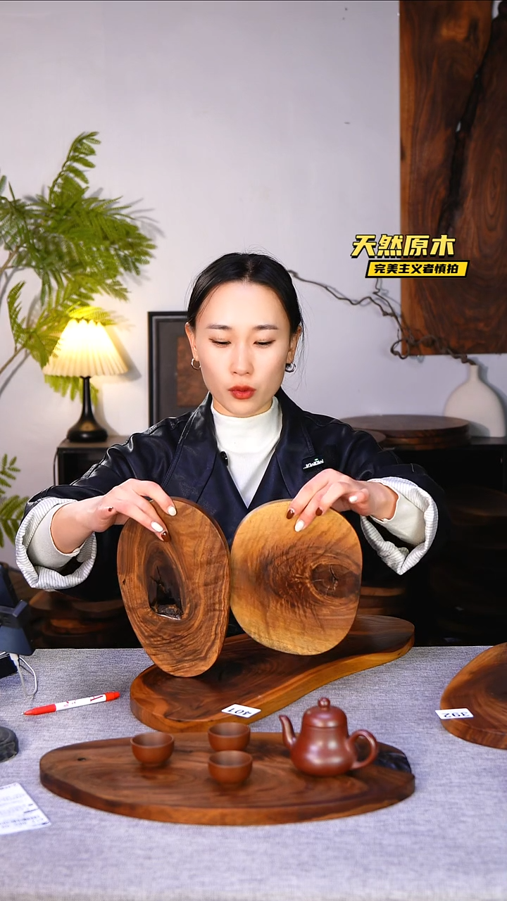 木北美黑胡桃原木.干裂疤结不属于商品质量问题完美主义者慎拍