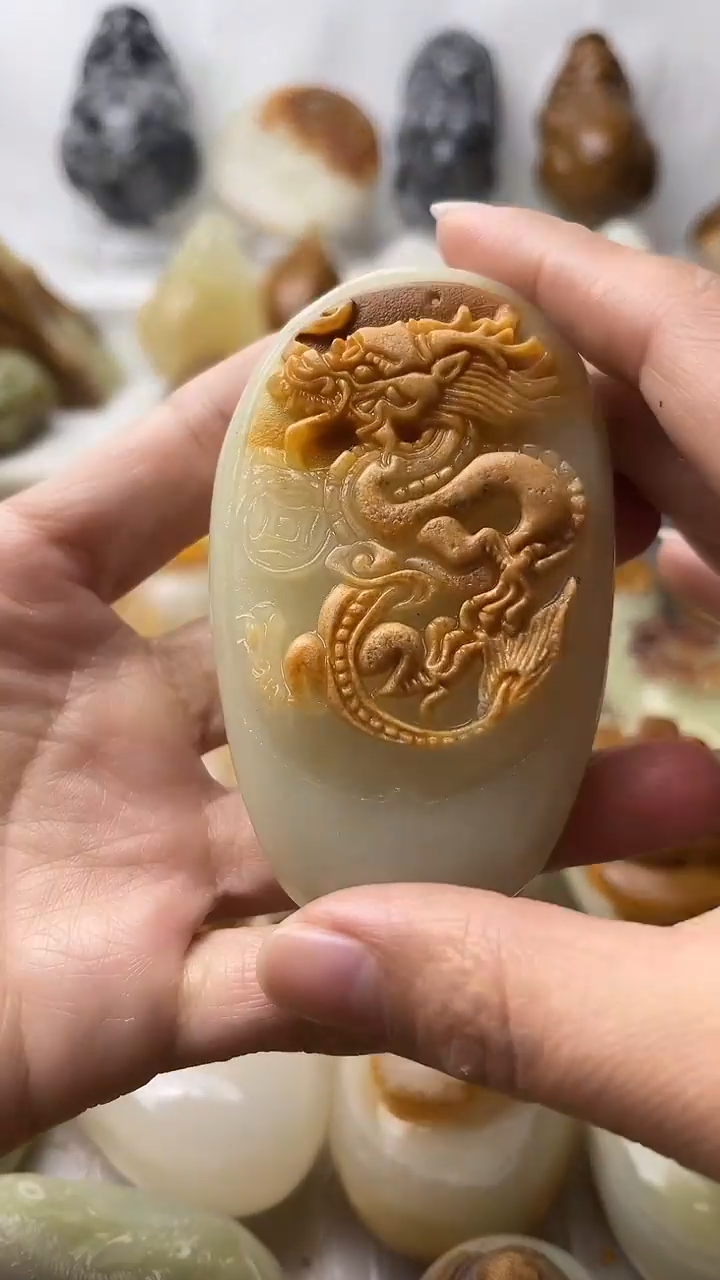 石材古青石棉纹正常不退换盘龙