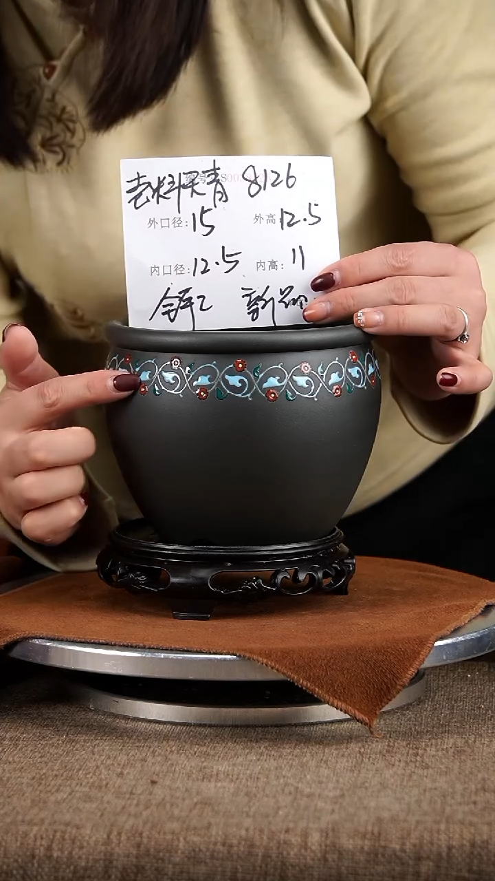 【闪购商品】紫砂花盆紫砂花盆8126