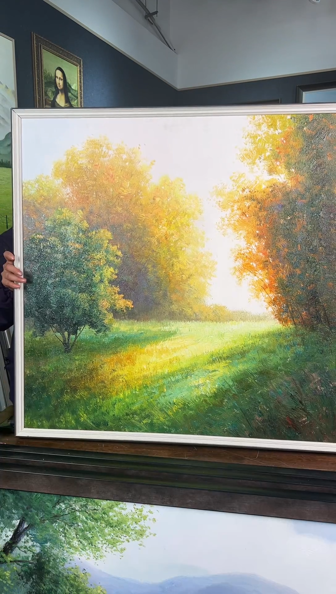 【闪购商品】油画23号 80*80 森林-手绘油画