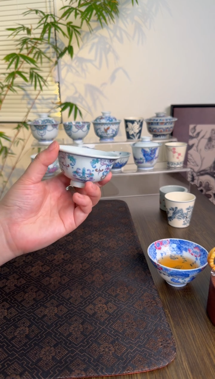 【闪购商品】景德镇手绘斗彩茶杯茶杯