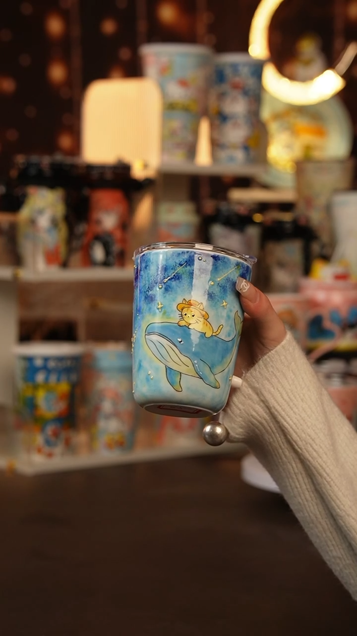 （玉泥）景德镇手工手绘文创陶瓷杯