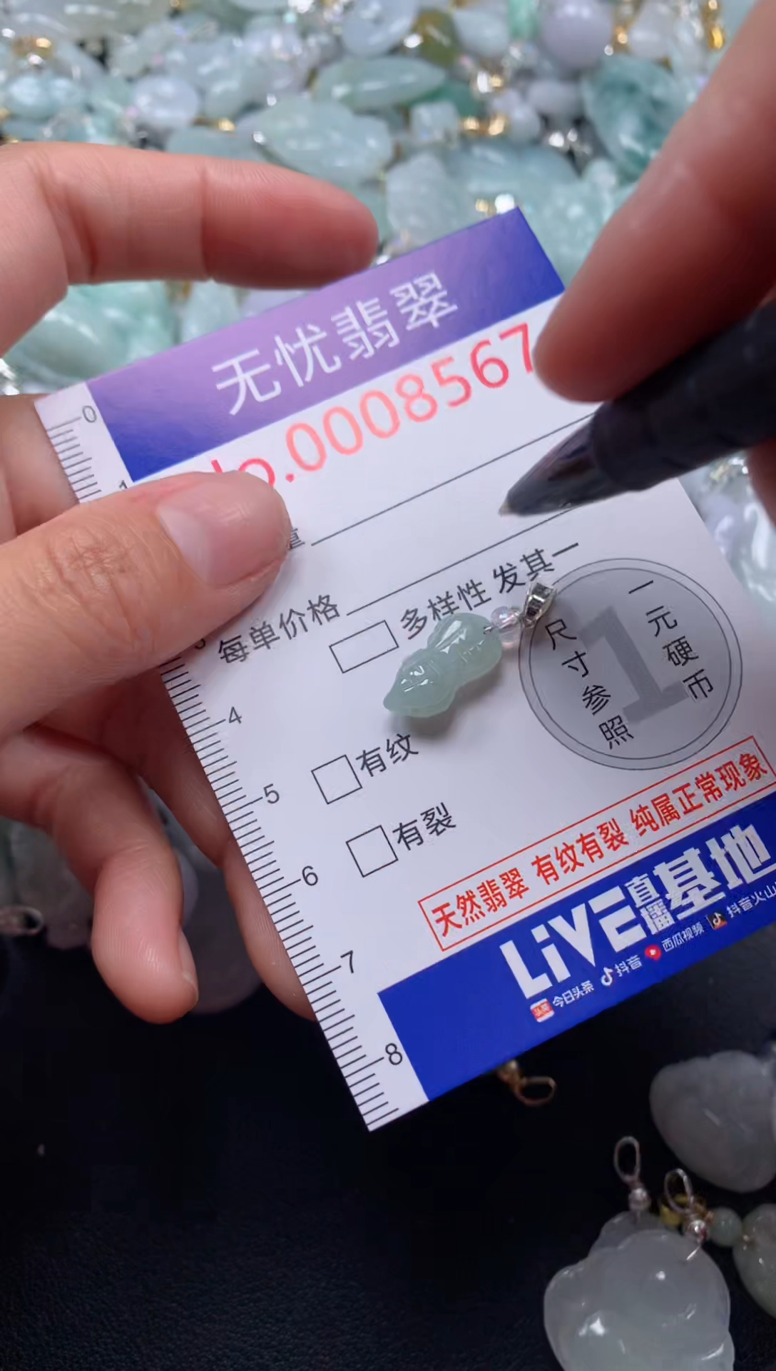 颈饰未镶嵌翡翠8567