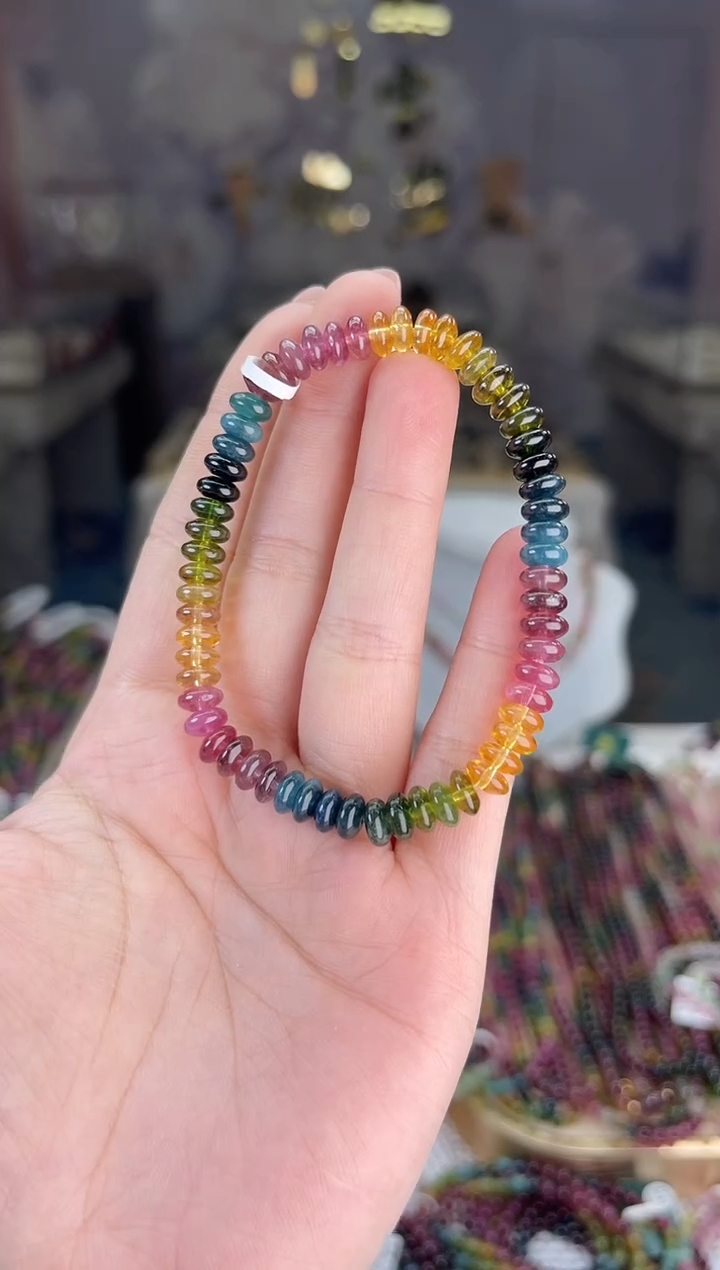 【闪购商品】碧玺/未镶嵌J碧玺算盘叠珠多样性发货