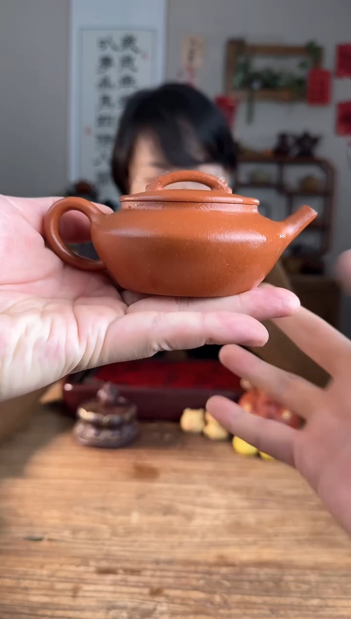 【闪购商品】紫砂茶壶云水间   红降坡
