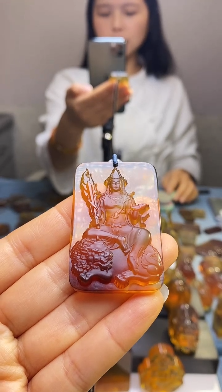 【闪购商品】琥珀颈饰未镶嵌SN6-60（文殊）