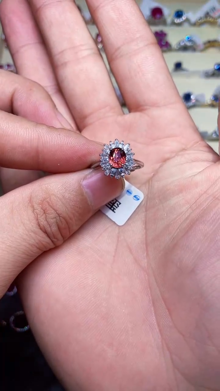【闪购商品】碧玺戒指银S925镶嵌..........