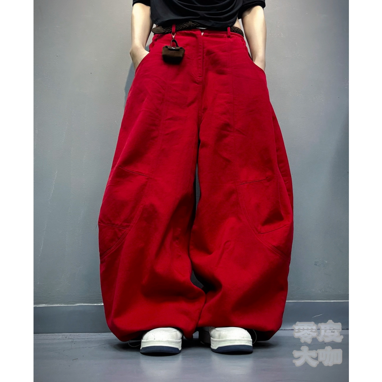 89801款大弯刀裤【裤腿肥大】加宽裤腿小众新款潮牌女装