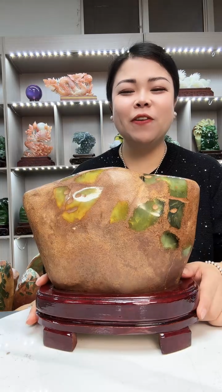 石材天然石材摆件博古架精品