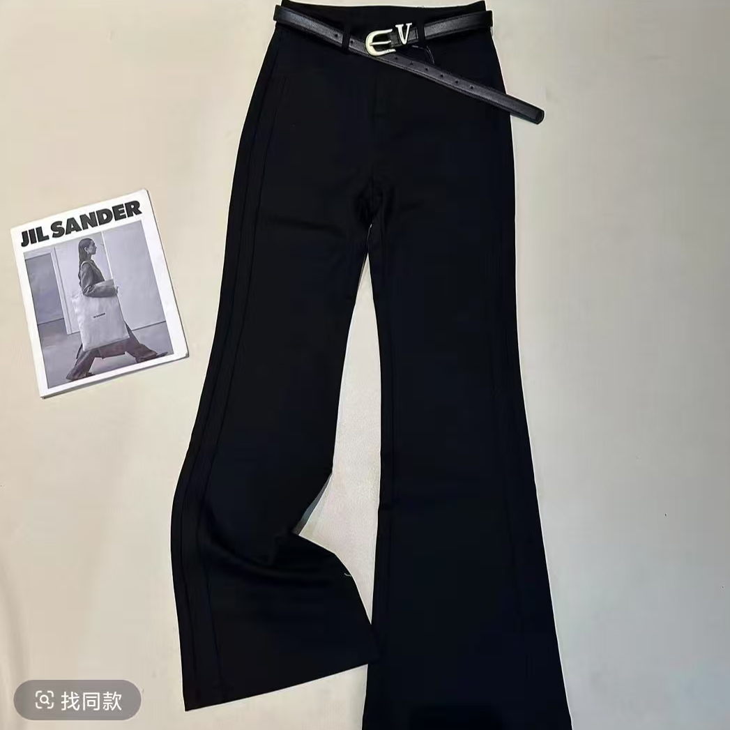 《优麦汇》K5159早春款长裤新款休闲洋气百搭喇叭裤